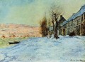 Lavacourt Sol y nieve Claude Monet